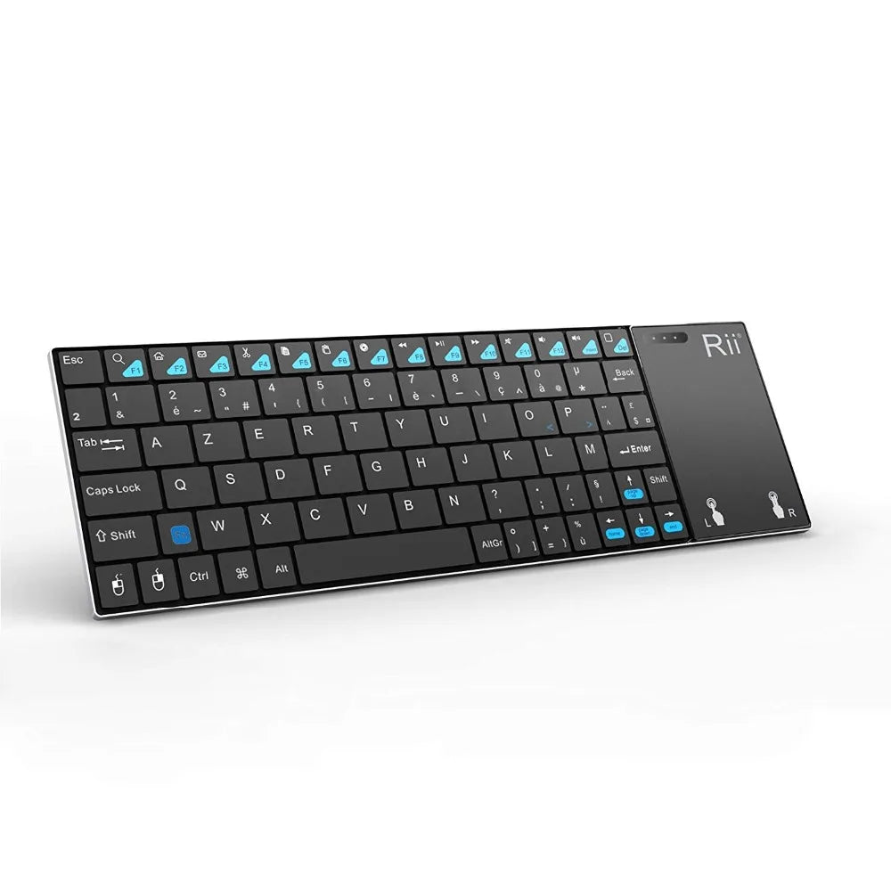 Rii mini i12+ Wireless Mini Keyboard Russian/English/French/Spanish Keyboard with Touchpad mouse for PC Tablet Android TV BOX