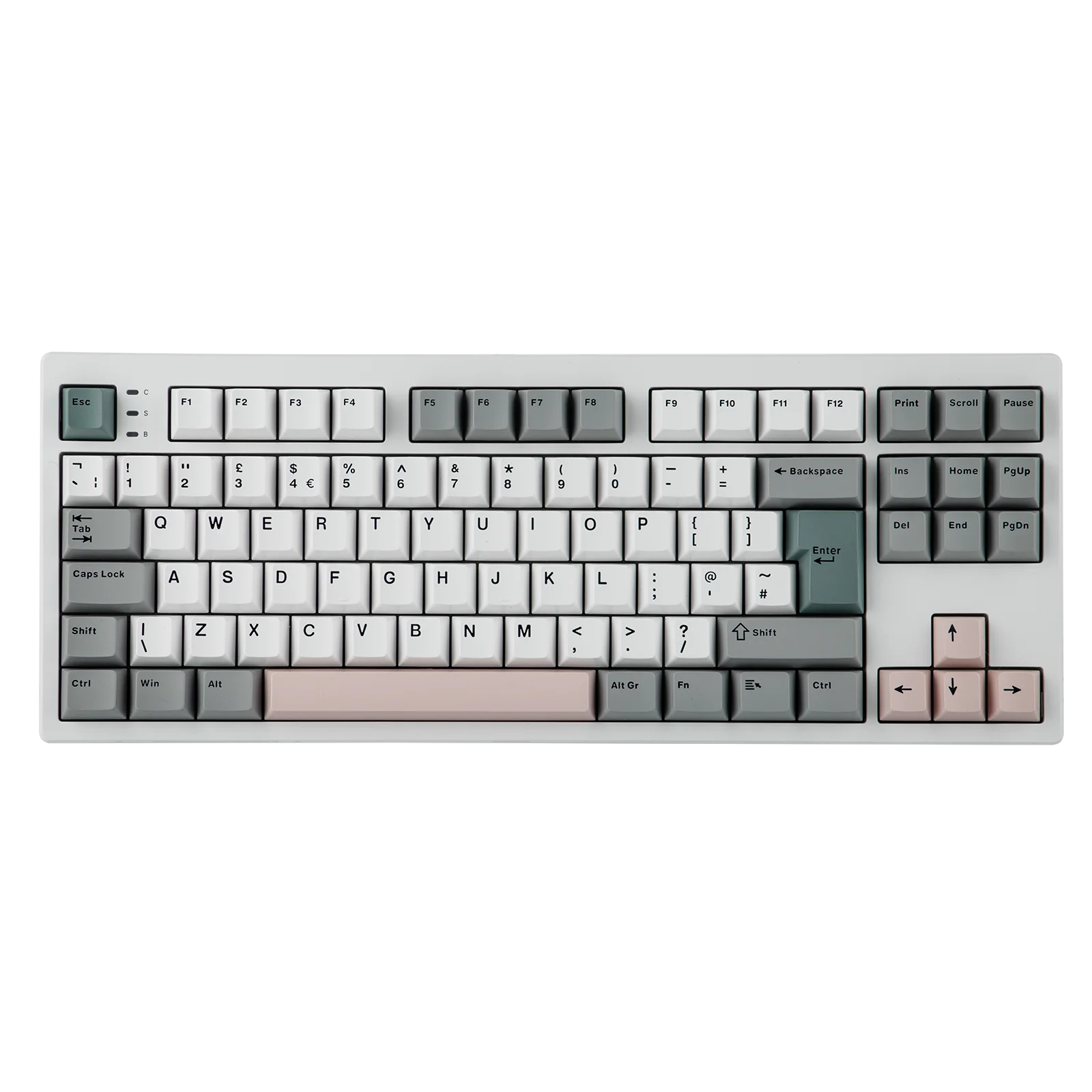 ISO-UK Layout EPOMAKER TH87 TKL Layout Wired/BT/2.4Ghz Wireless NKRO Mechanical Keyboard with 10000mAh Battery & RGB Light